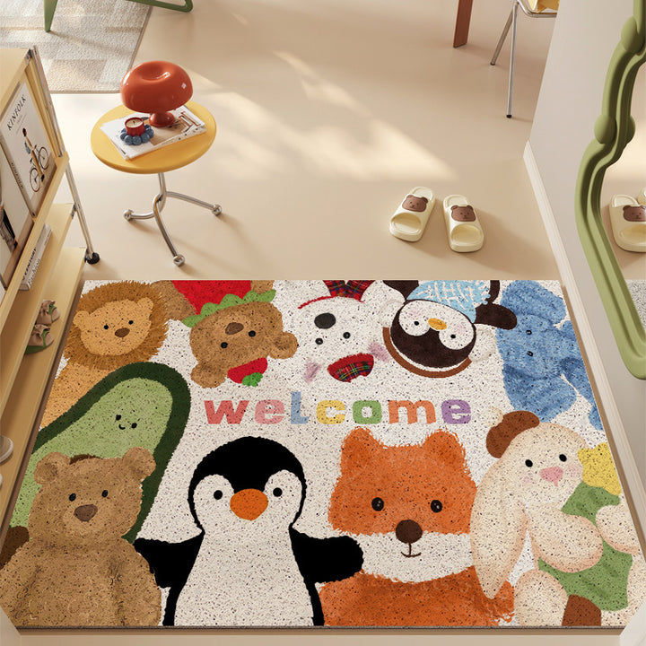Cute Animal-Themed Welcome Mat