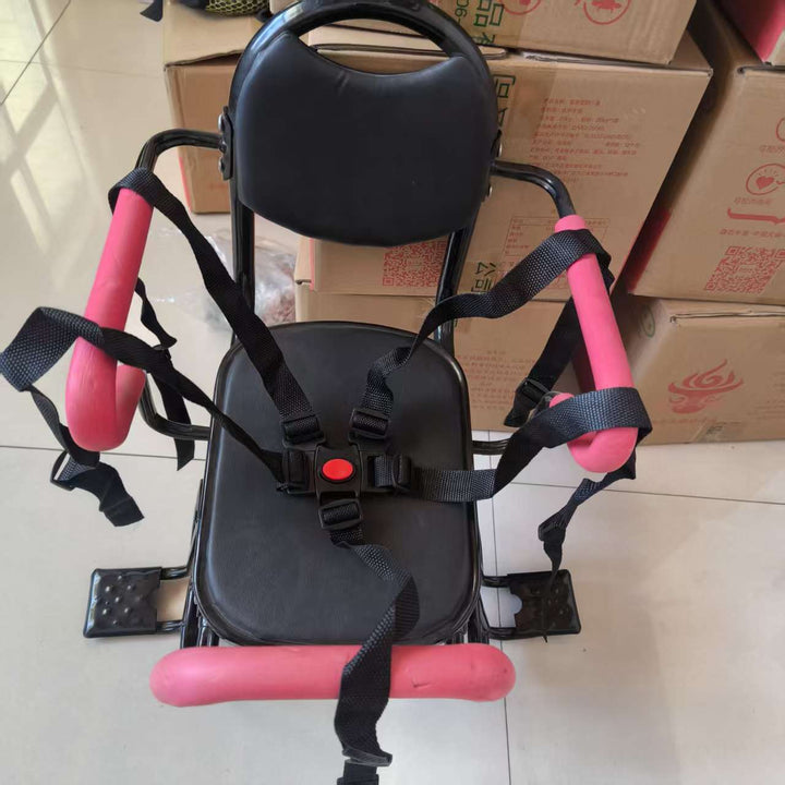 toddler safety bike seat with adjustable five-point harness padded armrests and footrests Kalsten