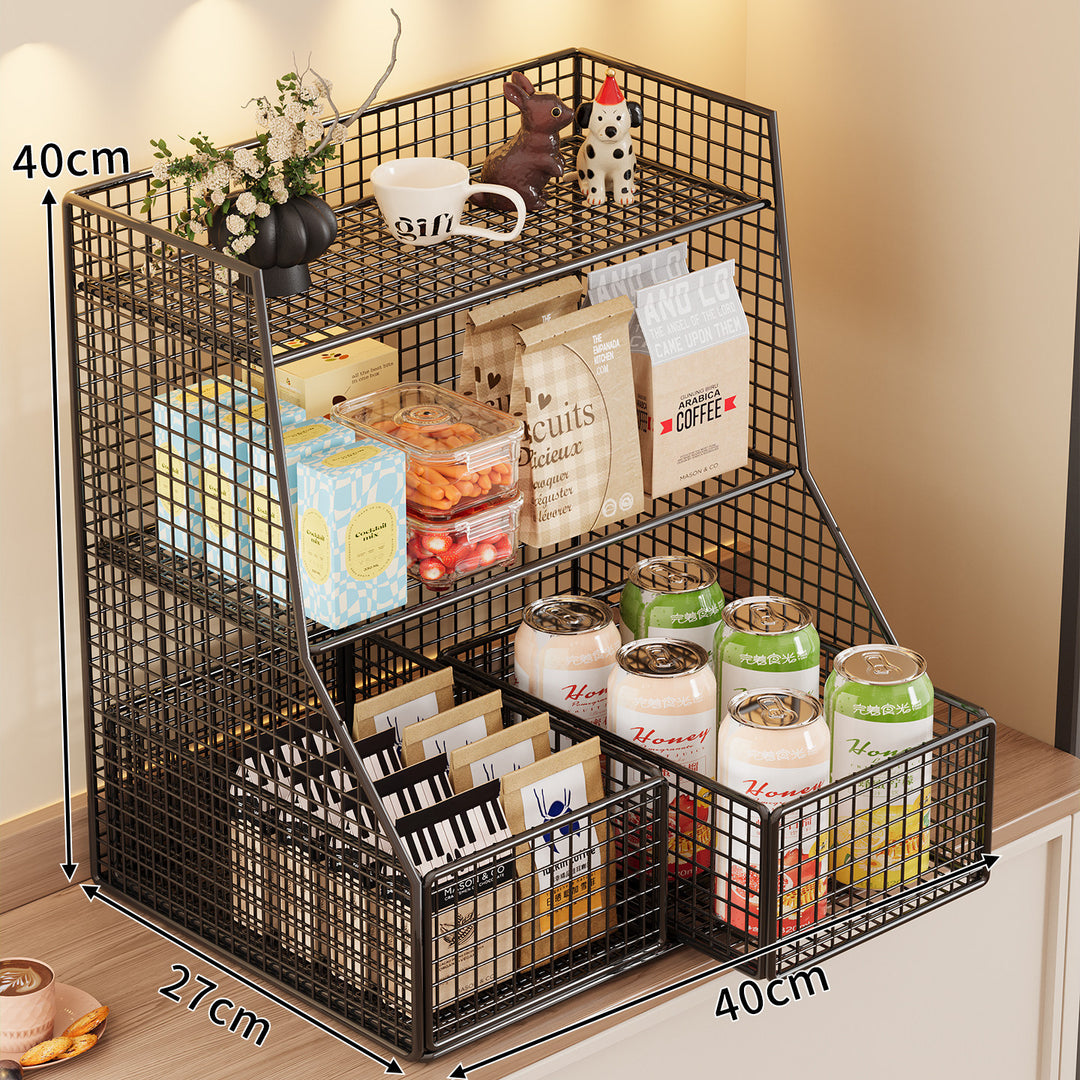Rustic Two-Tier Storage Shelf Kalsten
