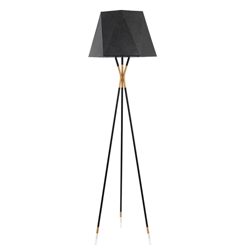 Modern Geometric Floor Lamp with Tripod Base