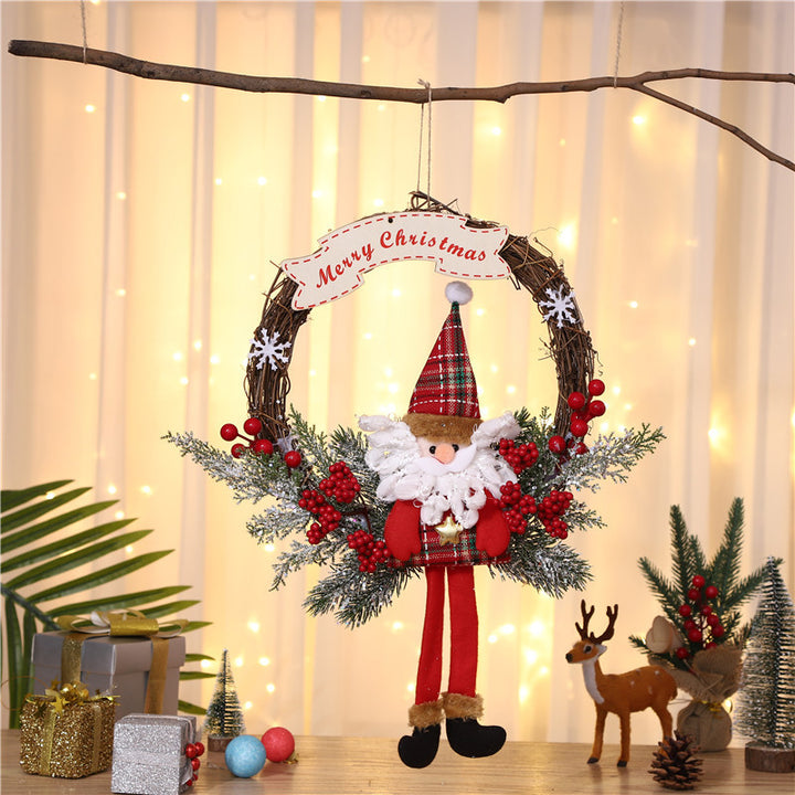 Christmas-themed Hanging Wreath Kalsten