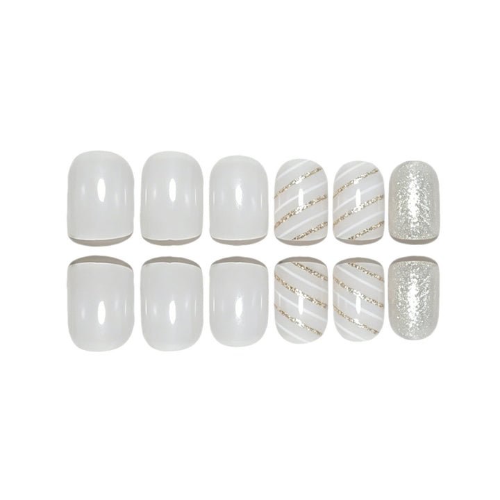 Elegant Glittery Nail Art Enhancements Kalsten