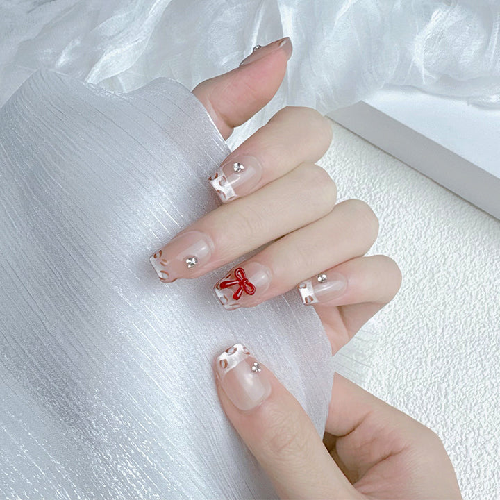 Elegant French Tip Press On Nails Kalsten