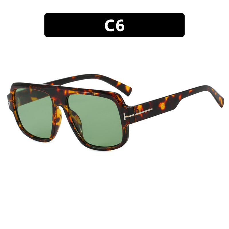 Women’s fashionable square sunglasses with trendy tortoiseshell pattern Kalsten