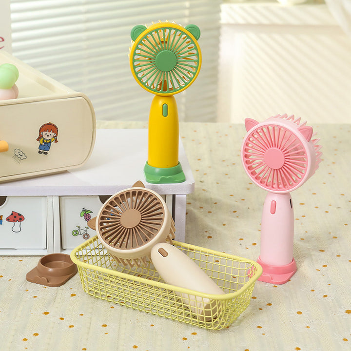 Women's Portable Hand Fan with Cute Animal Design Kalsten