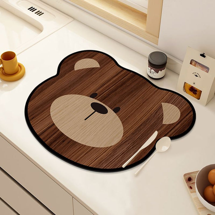 Cute Animal-Themed Kitchen Mat