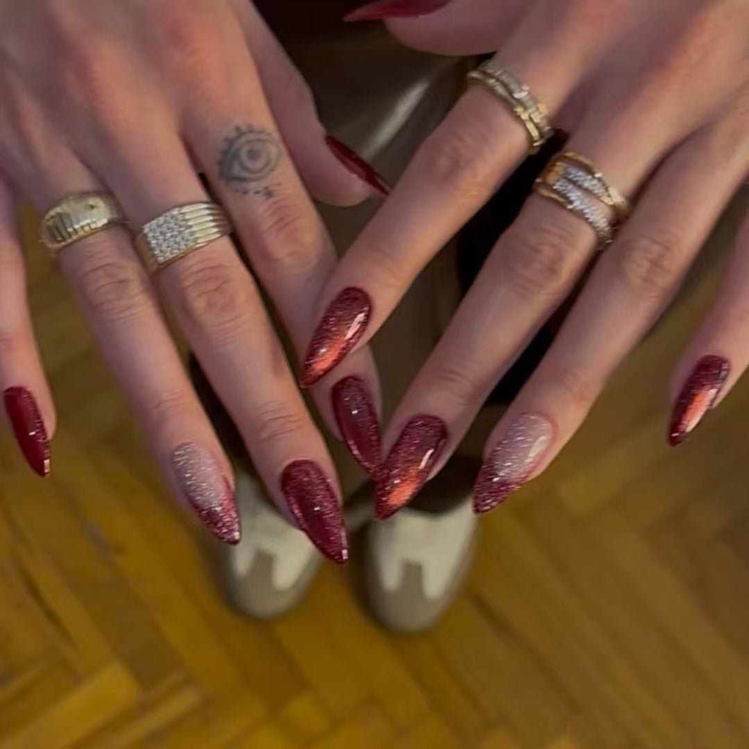 Glittery Stiletto Nail Art Set