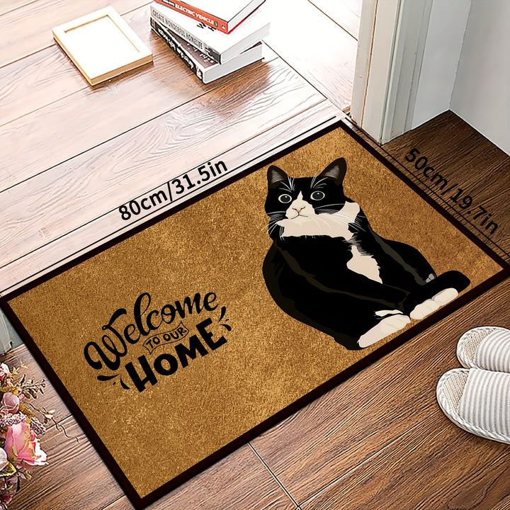 Cat-Themed Decorative Doormat Kalsten