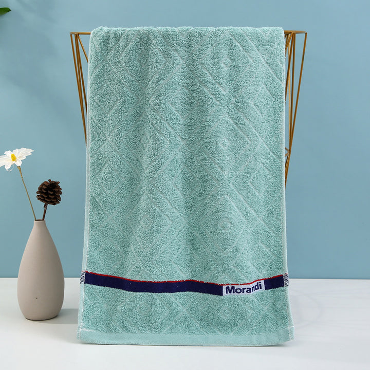 Terry Bath Towel with High-Quality Check Border Kalsten