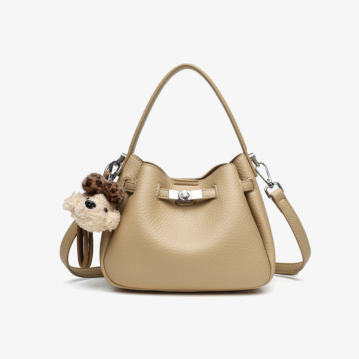 Chic Textured Bucket Handbag