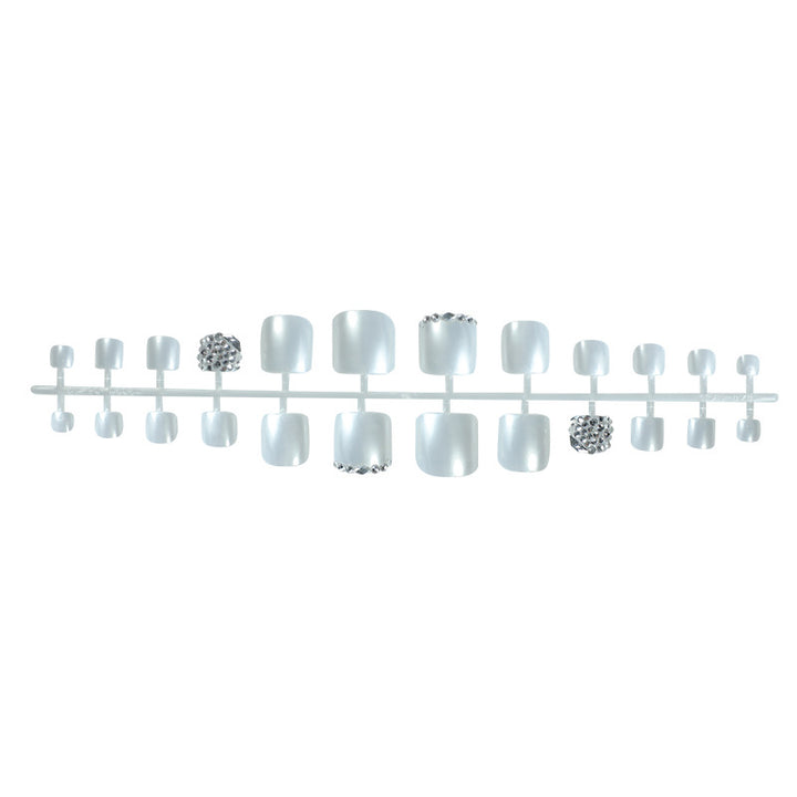 Glamorous Rhinestone Accented Press-On Nails Kalsten