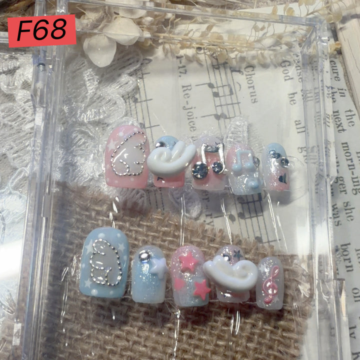 Thematic Artistic Press-On Nail Set