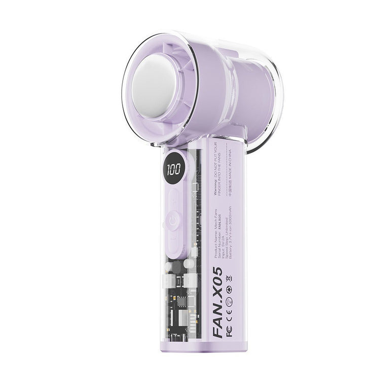 Women Portable High-Performance Fan with Digital Display Kalsten