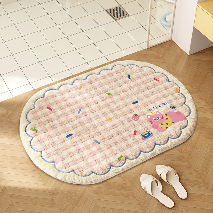 Playful Cartoon-Themed Bathroom Mat Kalsten