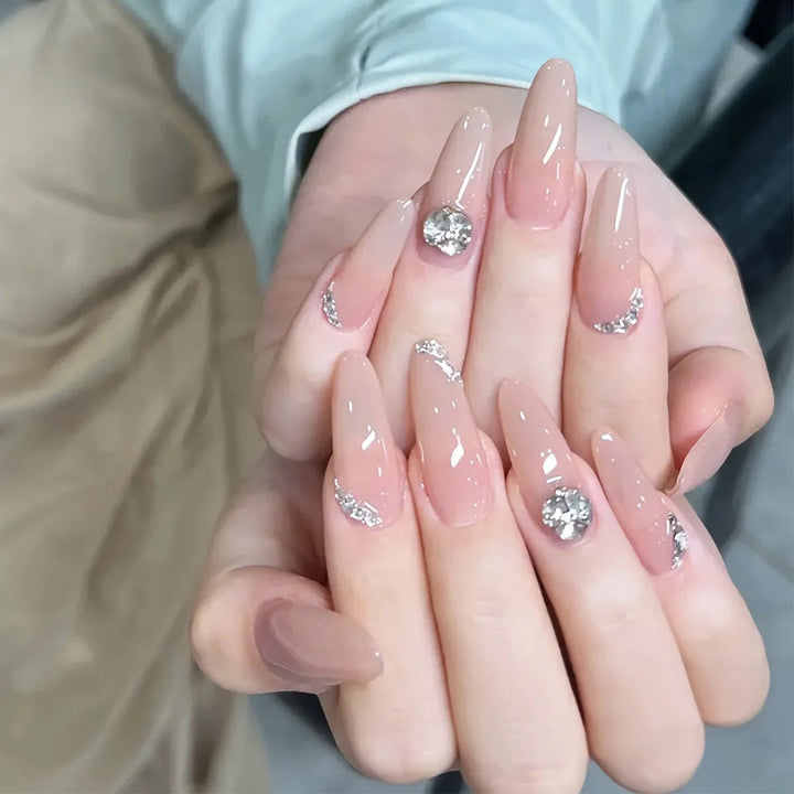 Ombre Press-On Nails with Glossy Finish Kalsten