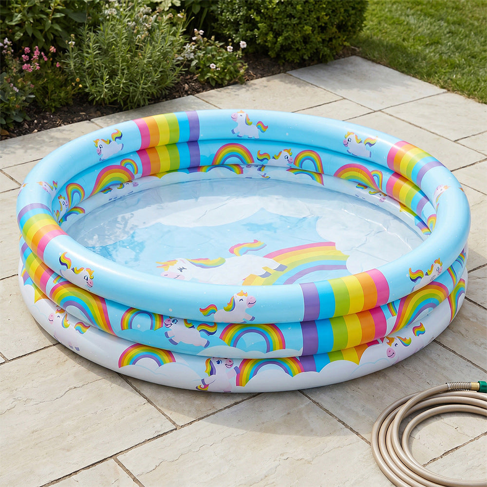 Unisex Inflatable Kids' Swimming Pool with Unicorn Design Kalsten