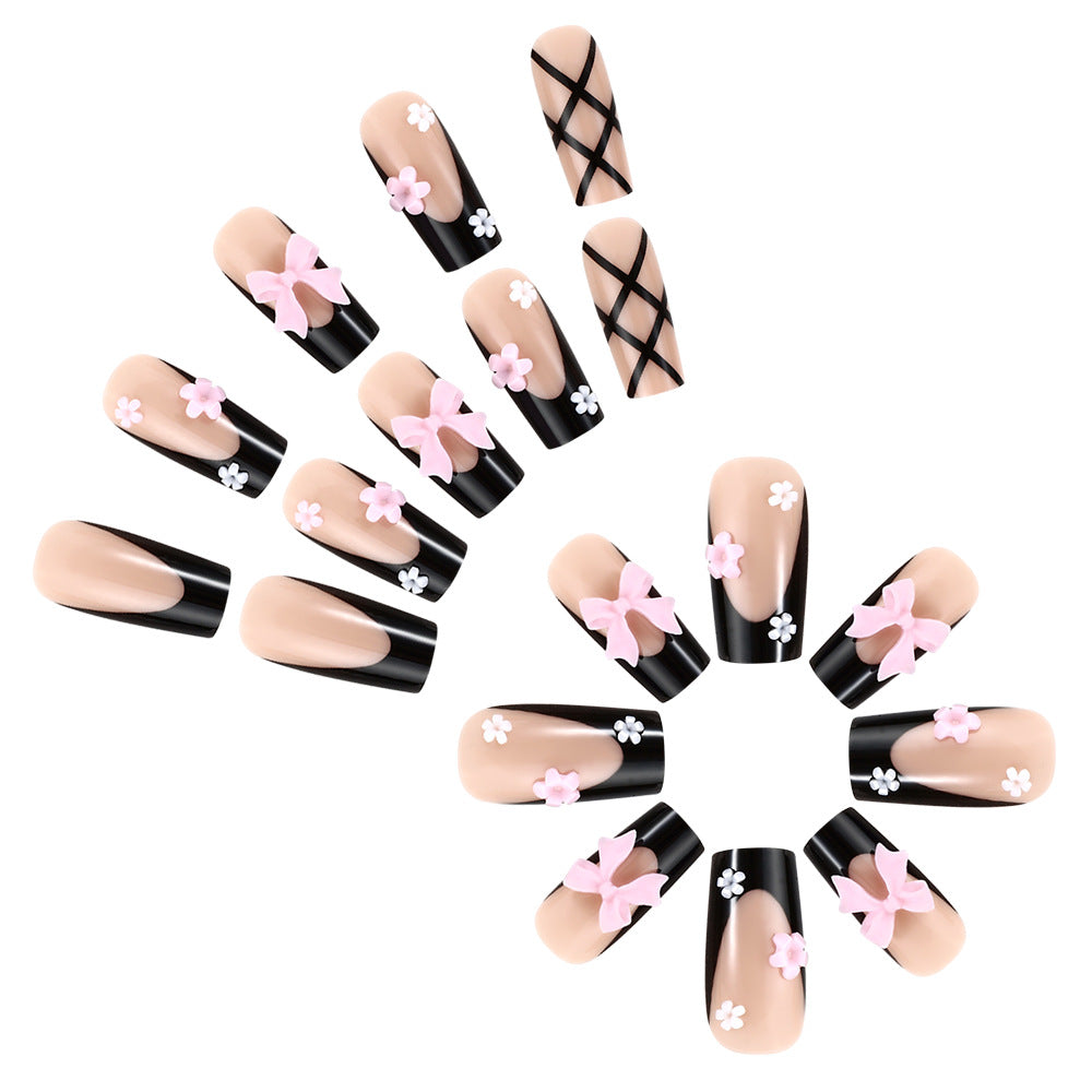 Decorative Floral Press-On Nail Art Set Kalsten