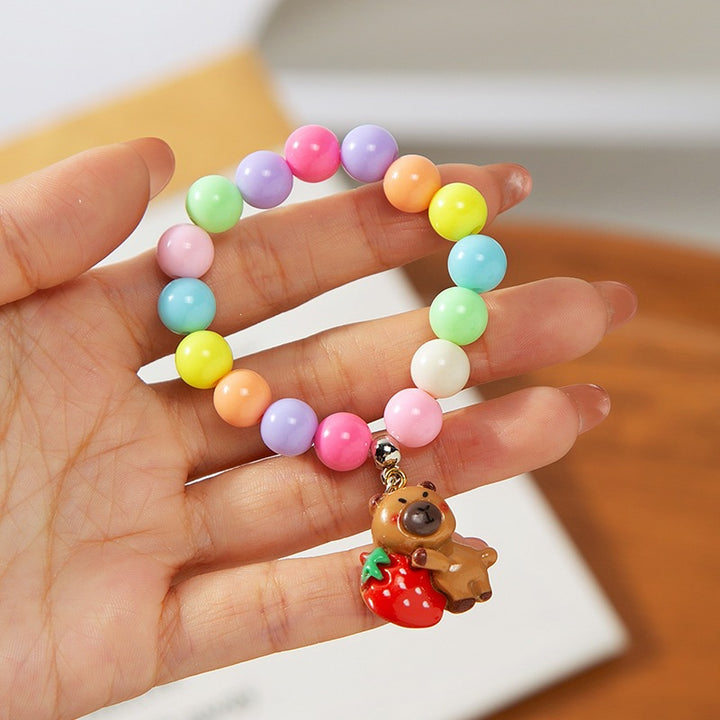 Colorful children's bracelet with crafted pendant Kalsten