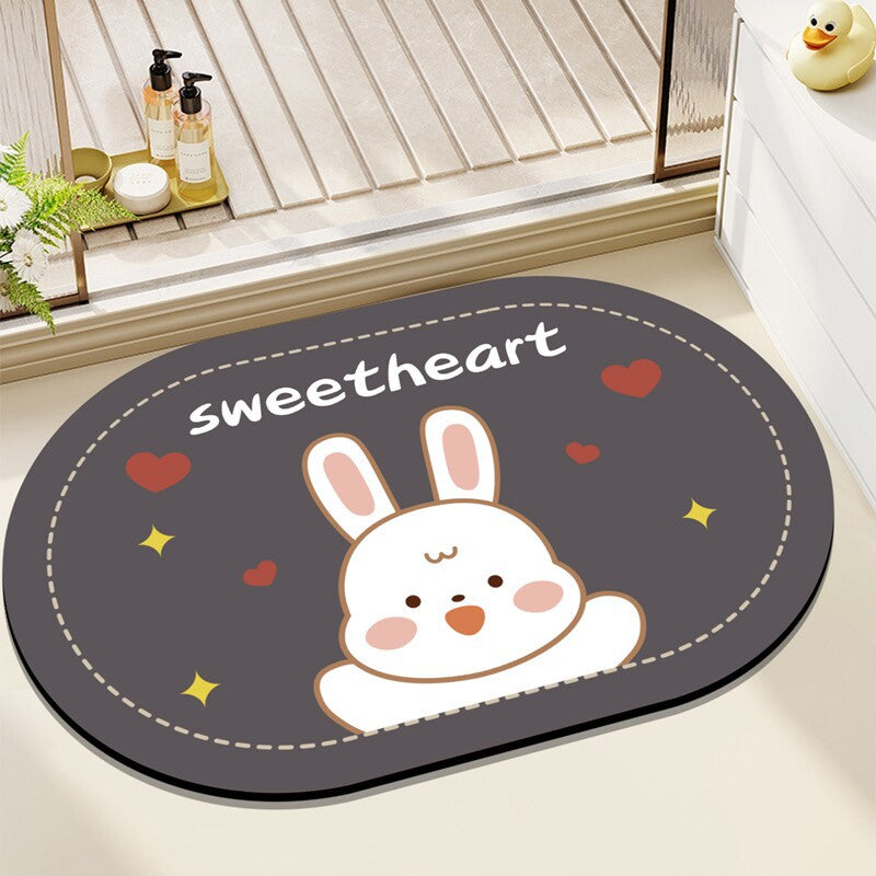 Cute Bear-Themed Decorative Mat