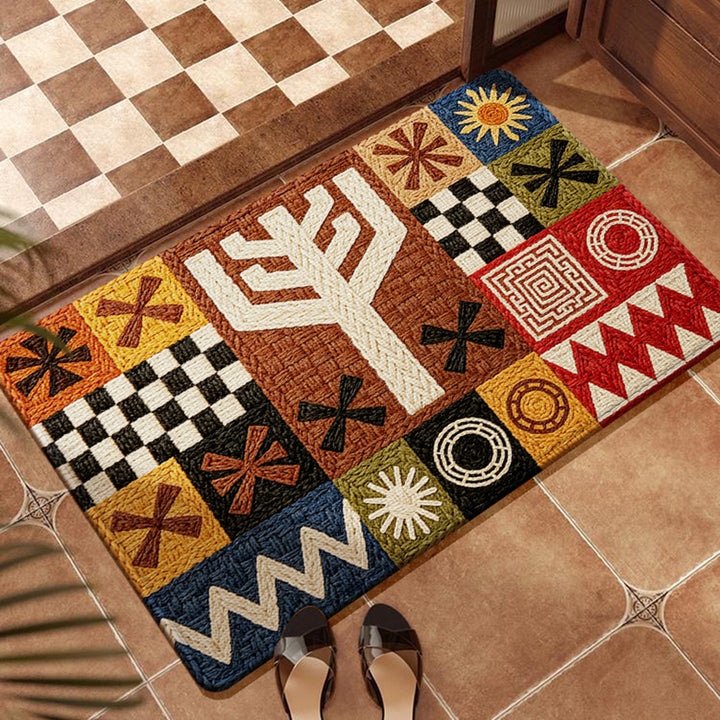 Artistic Patchwork Floor Mat