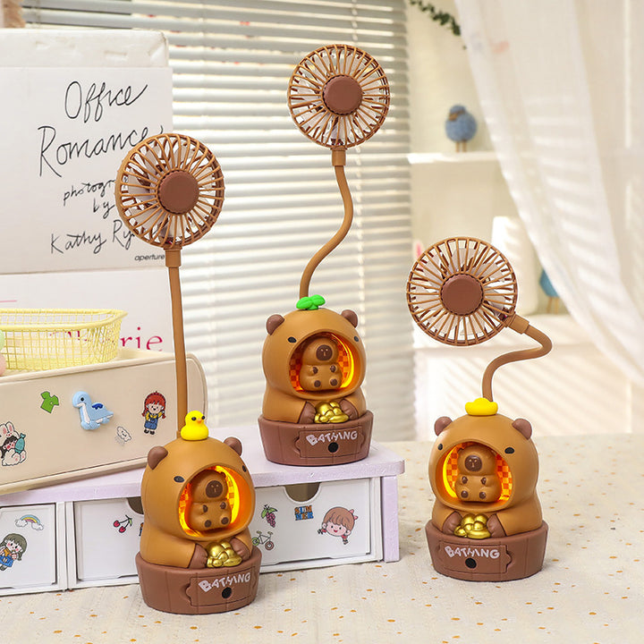 Ladies portable table fan with cute bear motif Kalsten