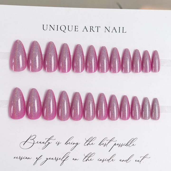 Glossy Stiletto Press-On Nail Art
