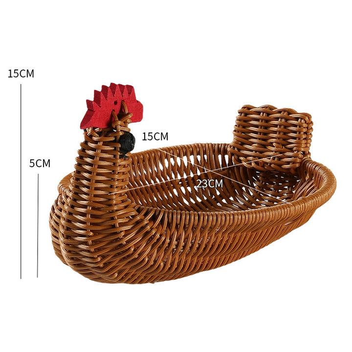 Unisex Braided Decoration Basket in Duck Shape Kalsten