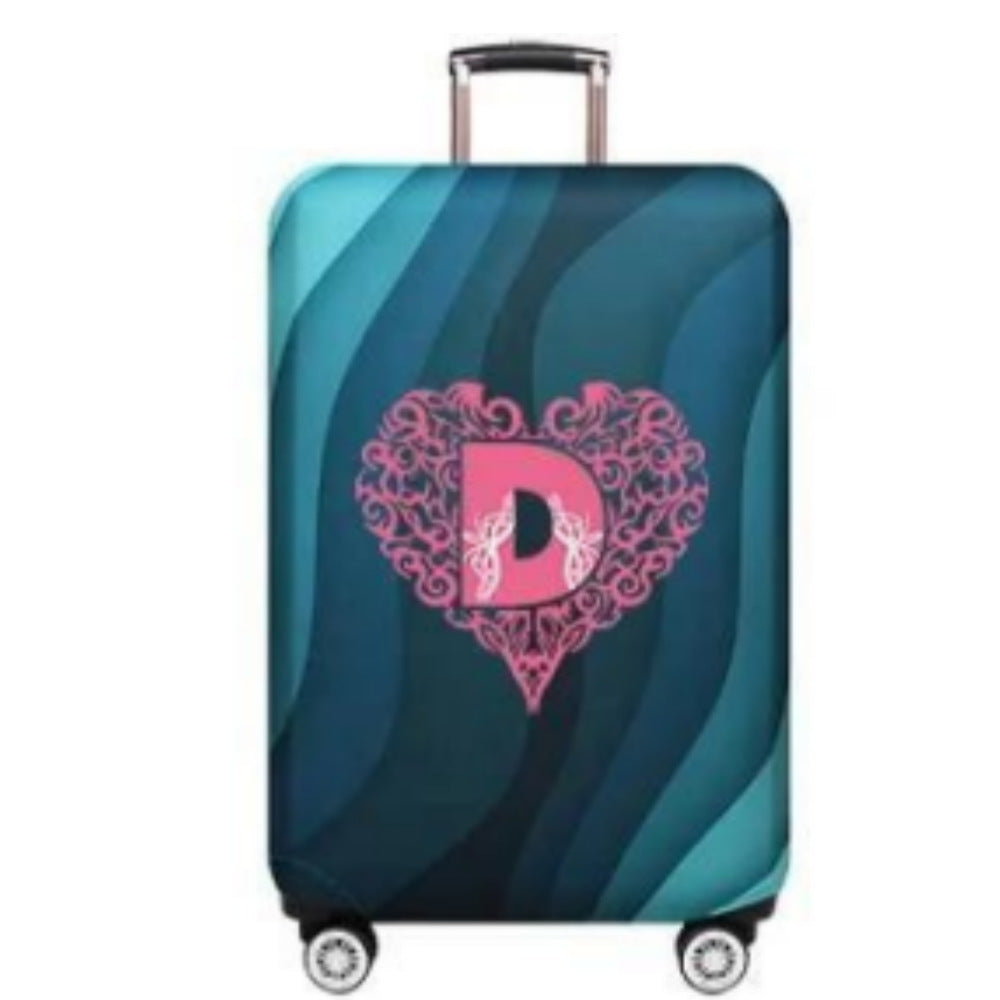Women's Hard Shell Suitcase with Playful Heart Design Kalsten