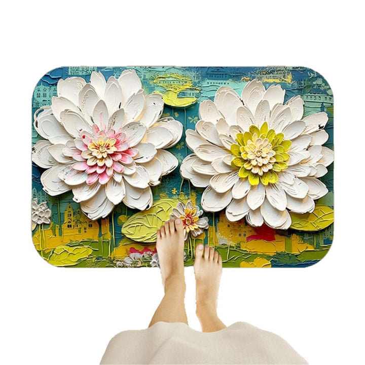 Floral Design Area Mat