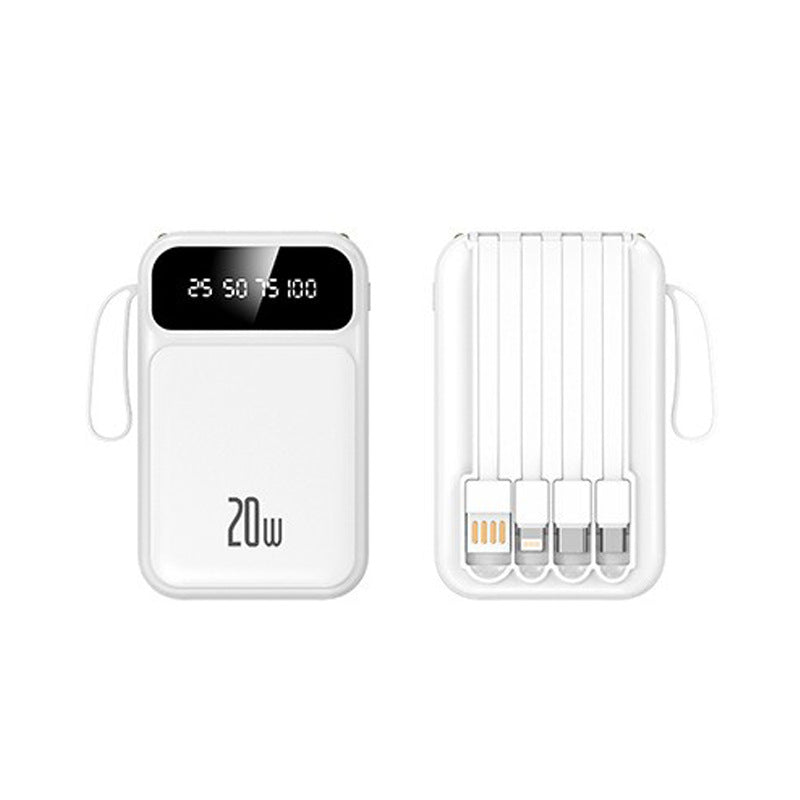 Powerbank with integrated cables and LED display Kalsten
