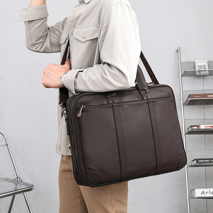 Laptop and Briefcase Made of High-Quality Leather Kalsten