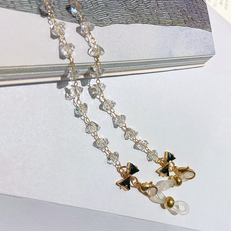 Jewelry necklace with sparkling crystals and elegant pendants Kalsten
