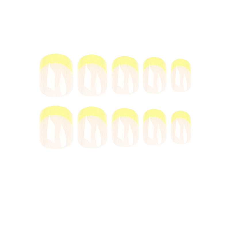 Artful Nail Art with Fresh Yellow Accent Kalsten