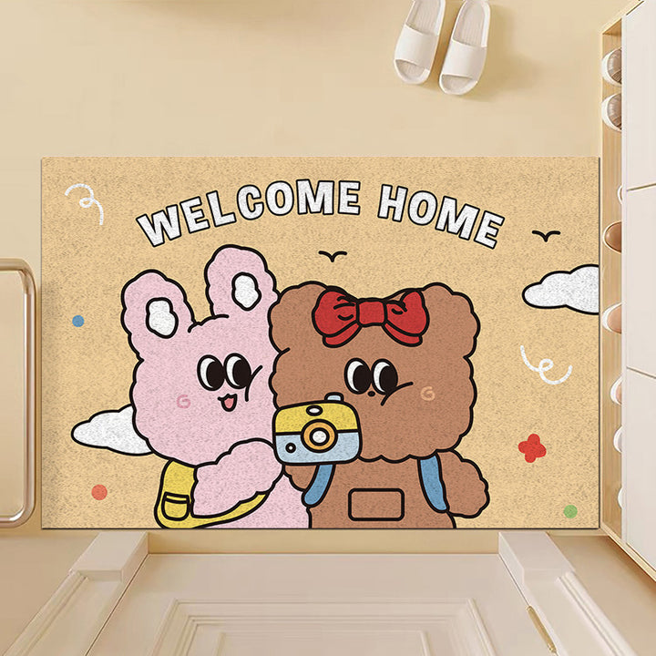 Cartoon-Themed Welcome Mat