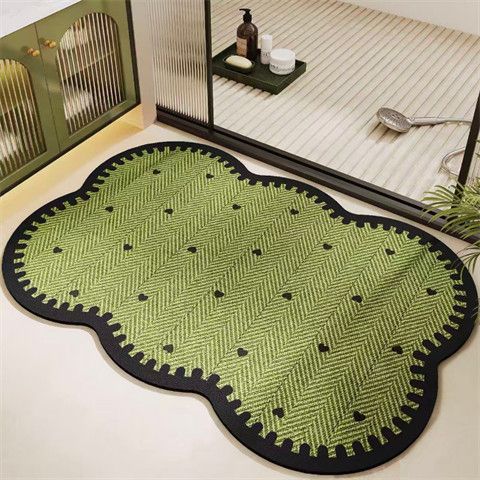 Decorative Herringbone Bath Mat