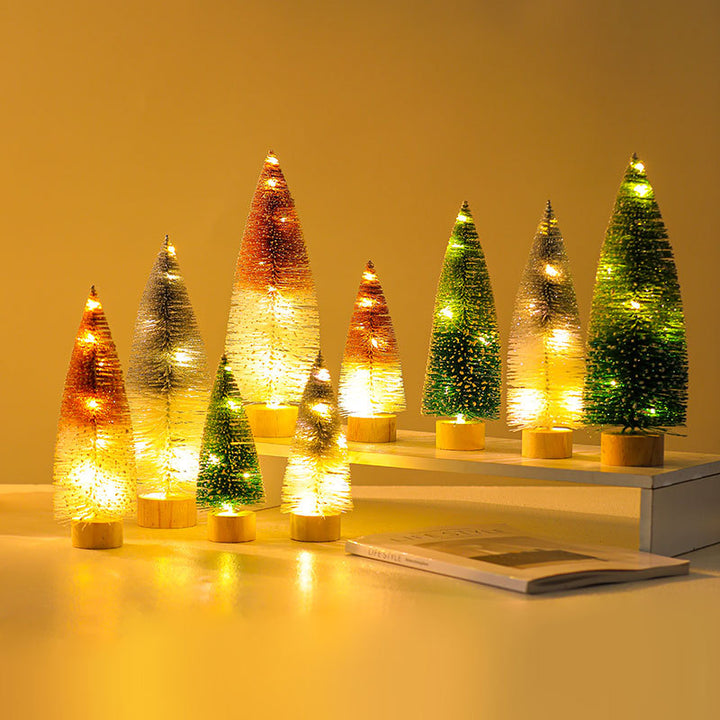 Illuminated Decorative Miniature Christmas Trees Kalsten