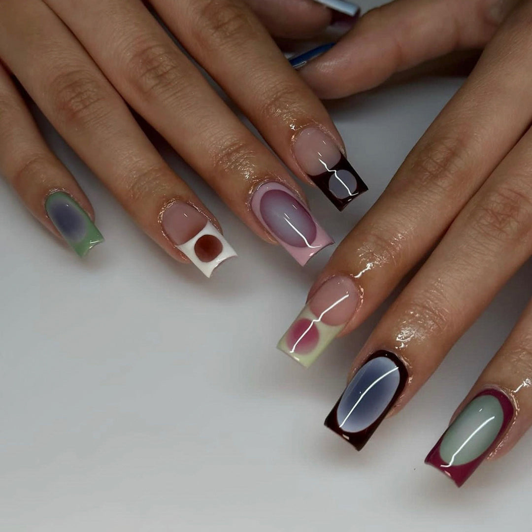 Artful Nail Art with Geometric Designs Kalsten