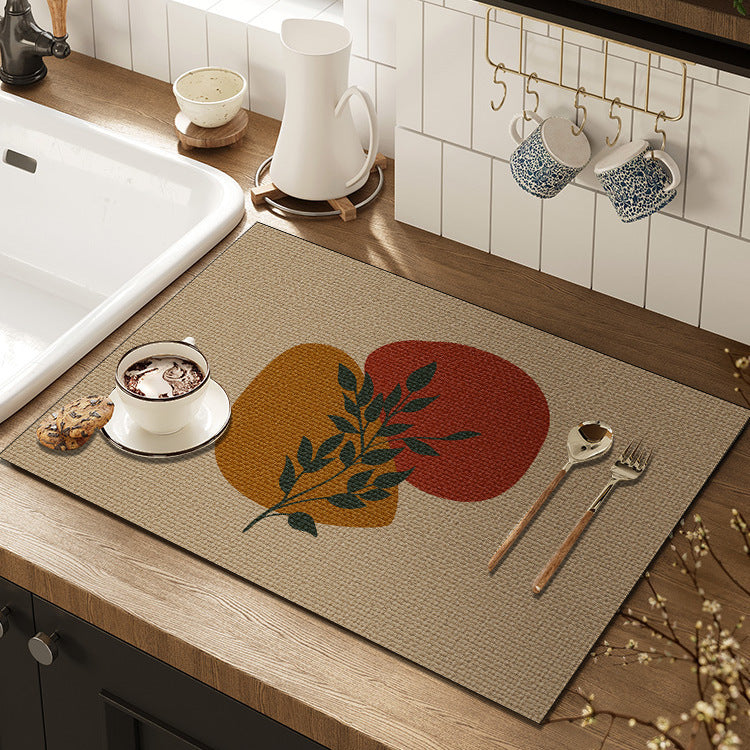 Artistic Floral Kitchen Mat Kalsten