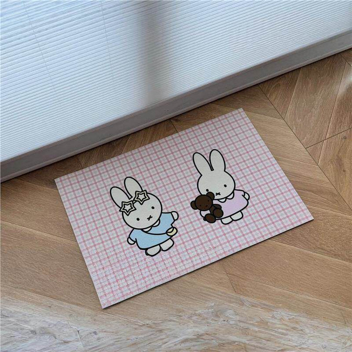 Cute Cartoon Cat-Themed Bath Rug