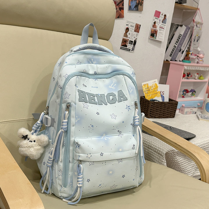 Stylish Multi-Functional Backpack with Decorative Accents Kalsten