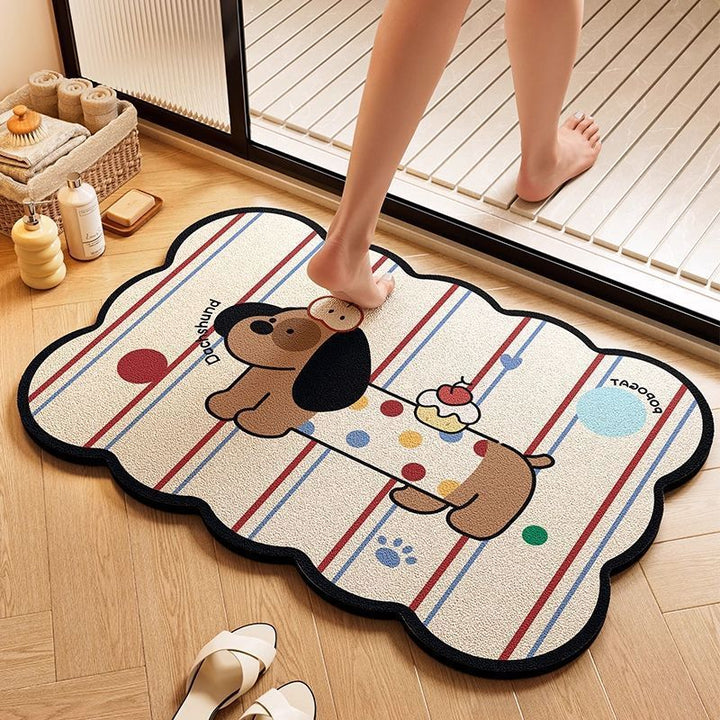 Cloud-Shaped Playful Bath Mat