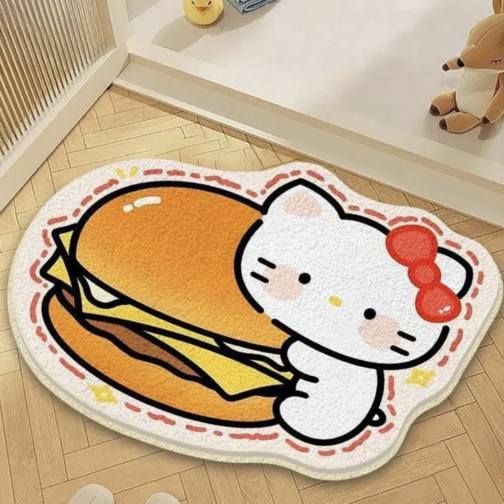 Playful Cartoon Character Area Mat