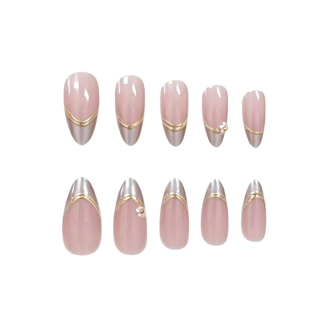 Elegant Floral Design Acrylic Nail Extensions Kalsten 1789915589