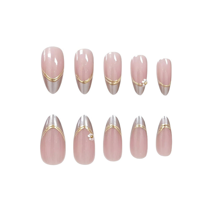 Elegant Floral Design Acrylic Nail Extensions Kalsten 1789915589