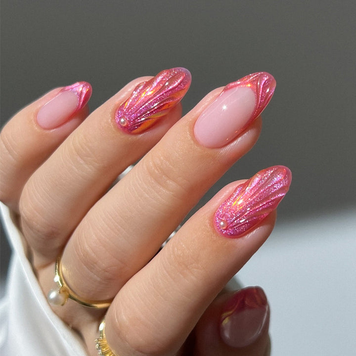Elegant Heart-Designed Press-On Nail Tips Kalsten