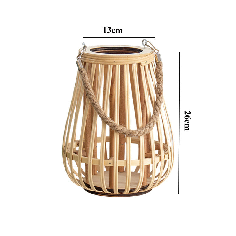 Bamboo Lantern Holder Kalsten