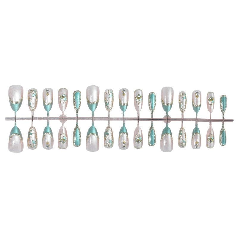 Artificial nail set with elegant gemstones Kalsten