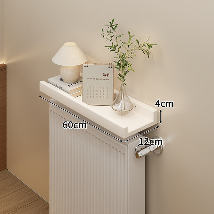 Long Slim Radiator Top Shelf Tray with Raised Edge and Heat‑Resistant Surface