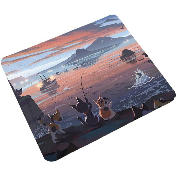 Artistic Ocean-Themed Gaming Mouse Pad