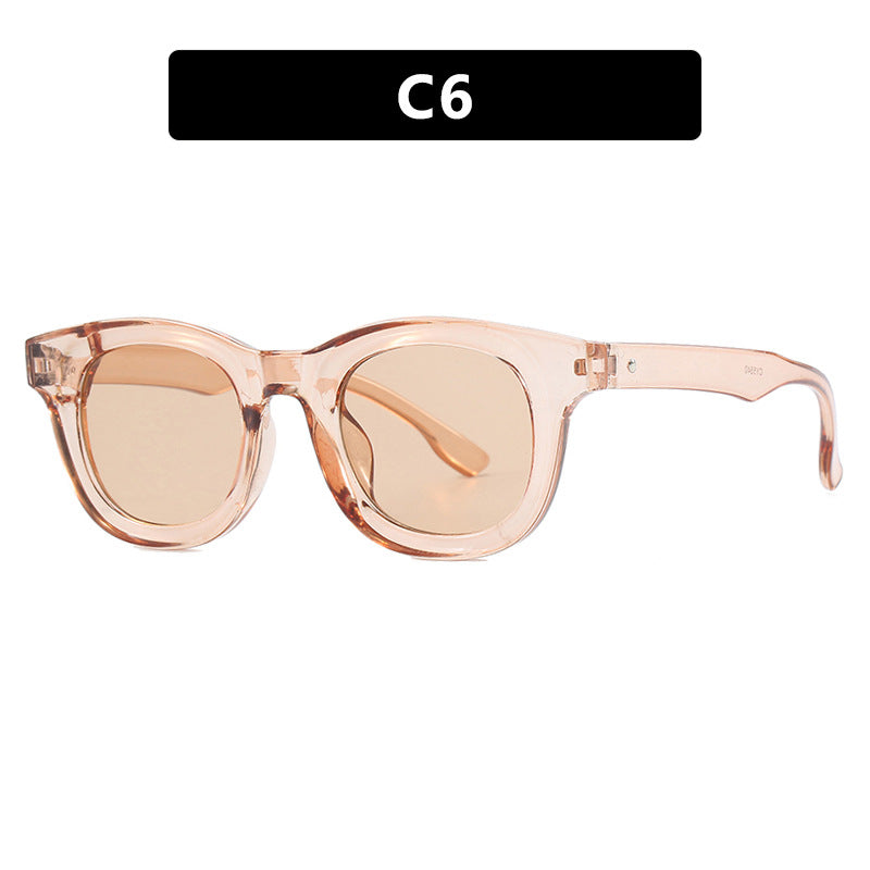 Women's stylish round sunglasses with sturdy frame and protective UV filter Kalsten